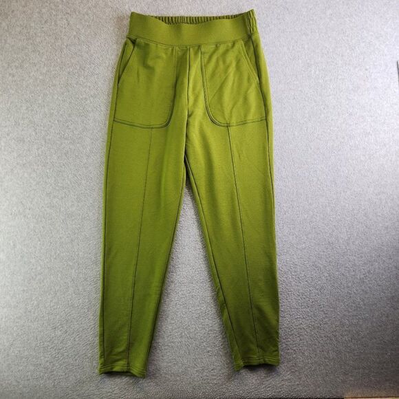 Fabletics Joggers Womens Small Green Gemma Sweatpants Loungewear Comfy Pull On - Picture 1 of 12